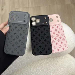 Advanced floral pattern phone case silicone shock-absorbing high-end phone case, suitable for iPhone 17.16.15.14... models