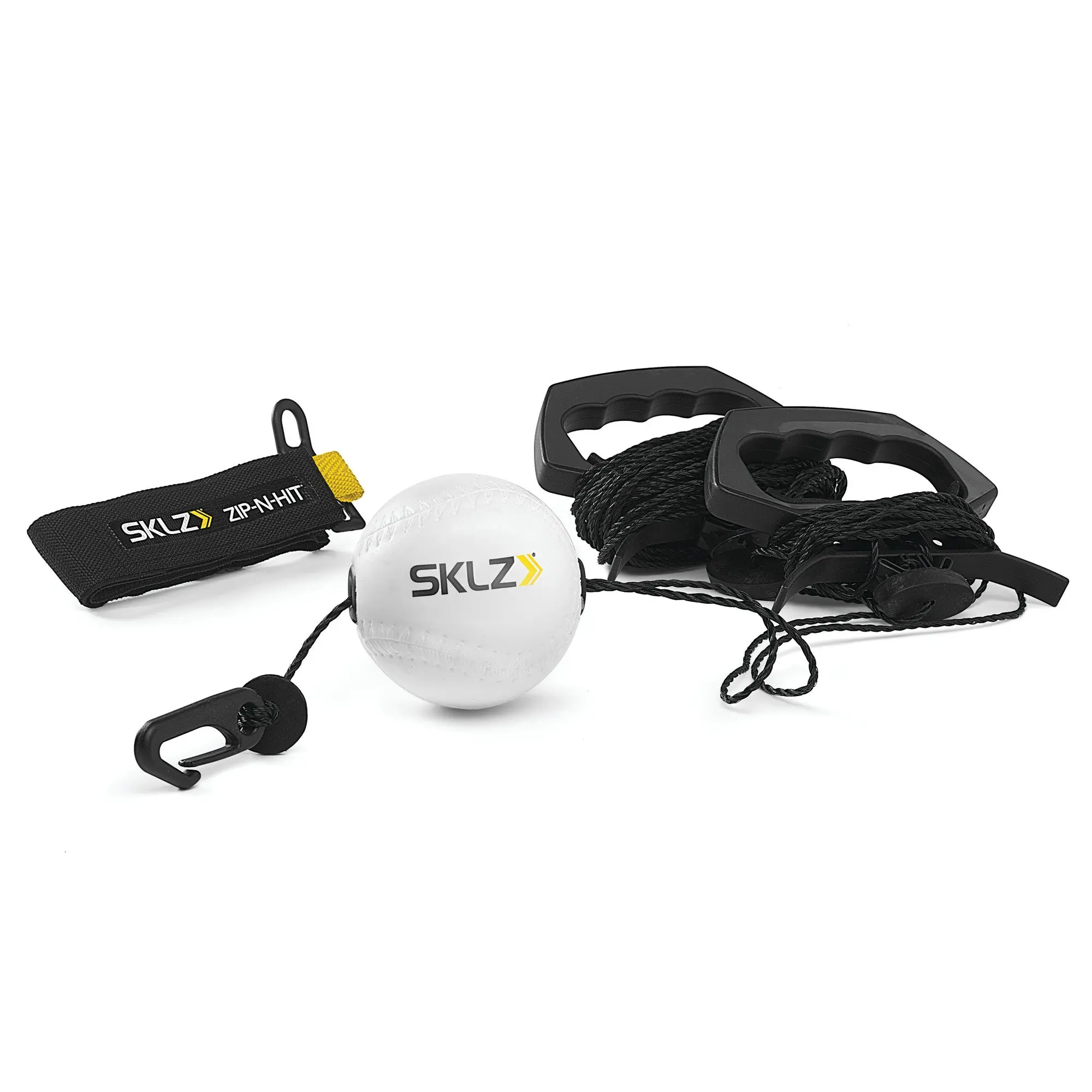 SKLZ Zip-N-Hit Baseball Batting Trainer - Portable Batting Cage for Home Workout & Practice - 12 Month Warranty Included