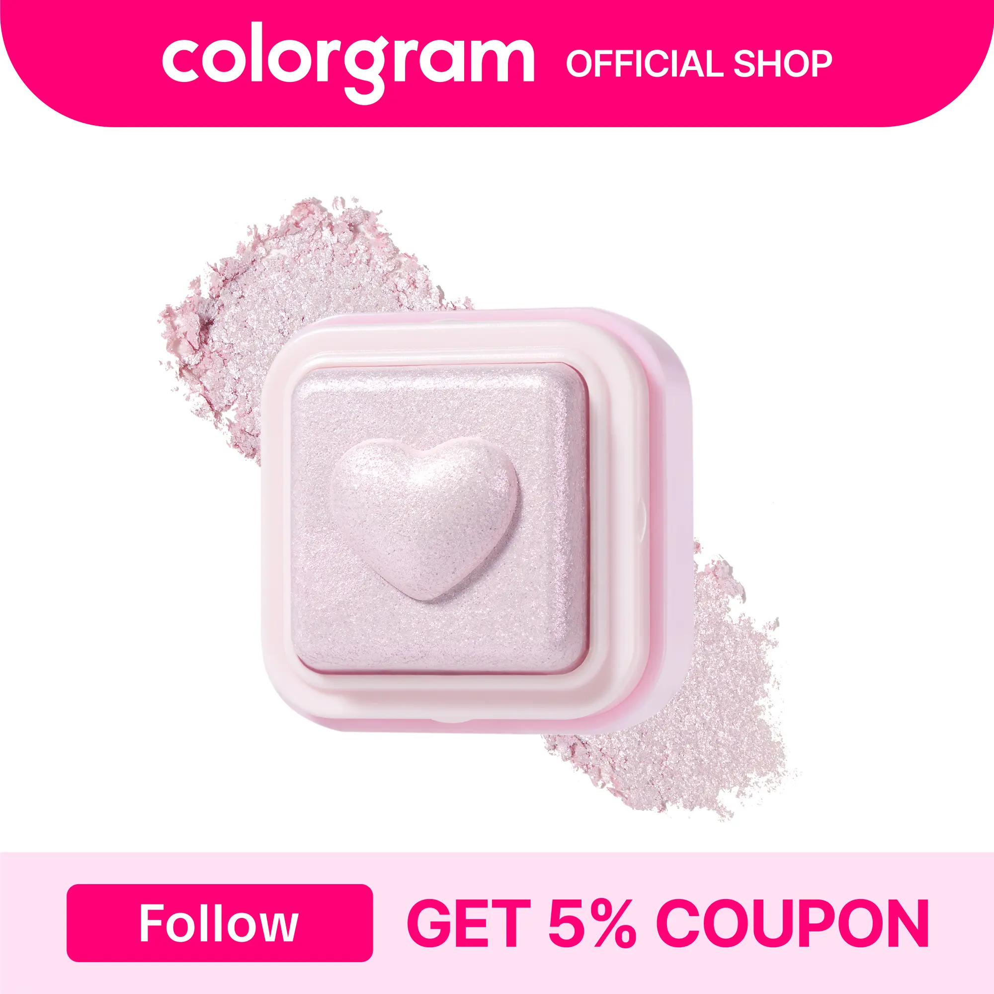 Colorgram Milk Bling Heartlighter – silky highlighter for radiant, long-lasting glow I summervibes Colorgram Milk Bling Heartlighter – silky highlighter for radiant, long-lasting glow I summervibes