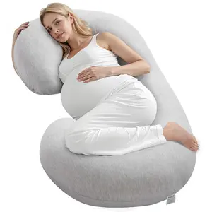 VEVOR Pregnancy Pillow,  , C-Shaped Full Body Maternity Pillow for Sleeping, Ultra-Soft and Breathable Pregnant Support Pillows with Removable & Washable Cover, Perfect for Back, Belly, Hip, Legs Relief