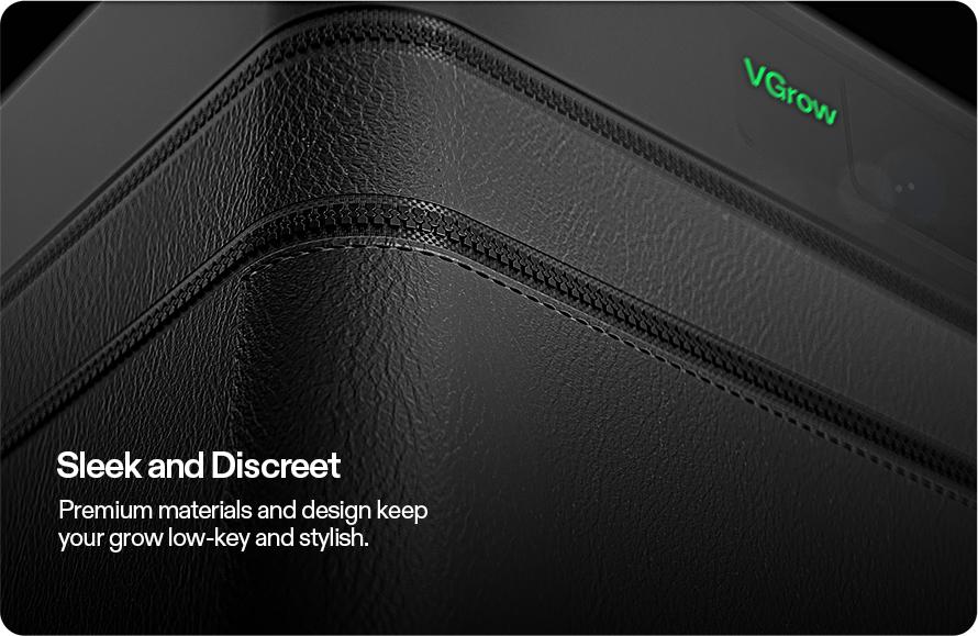 VGrow All-in-One Smart Grow Box, Professional System with Samsung LM301H EVO Grow Light, Advanced Circulation & Ventilation System, Irrigation, Nutrient, Magnetic Window for Indoor Hydroponics