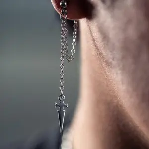 Judgement Chain Earrings - HxH Kurapika Inspired Anime Hunter x Hunter Hypoallergenic Stainless Steel Earrings Cosplay Gift For Anime Manga Lover