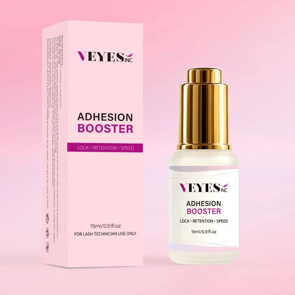 Lash Extension Adhesion Booster and Primer for Eyelashes Makeup, Professional Liquid Formula for Longer Hold, 15ml Single Bottle