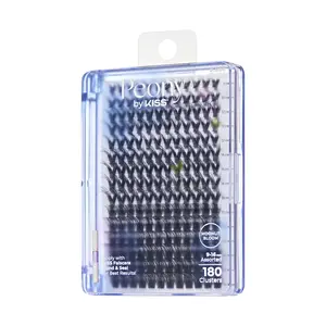 KISS Peony False Eyelashes, Lash Extension Kit, 180 Lash Clusters - Moonlit Bloom