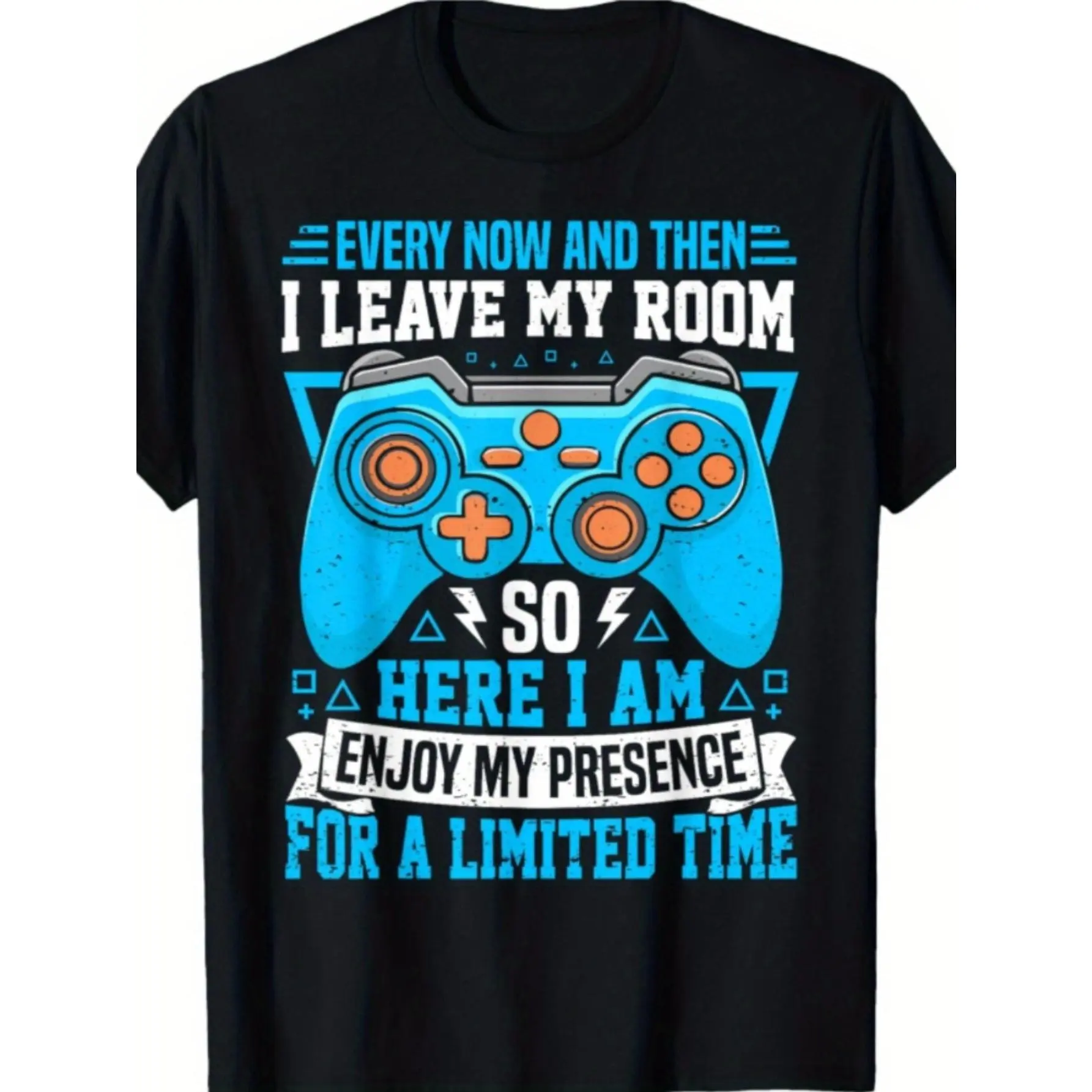 Unisex Crew Neck Short-Sleeve Gaming Graphic Tee - Casual Streetwear with Funny Video Game Art Print, Christmas Sports Top for Men & Women, All Seasons, Cartoon, XXL, Sports & Outdoor Clothing