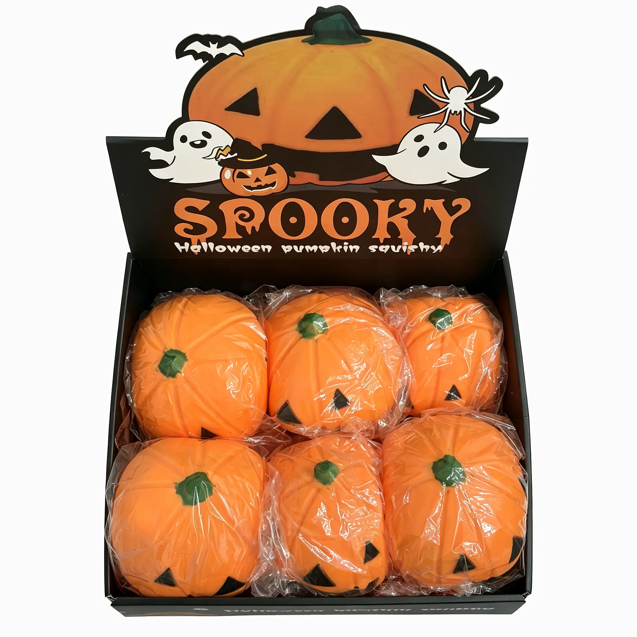 Halloween Pumpkin Super Soft Pinching & Stress Relieving Toy, Sensory Fidget Stress Relieving Toy, Squeezeable, Non Toxic, Relieves Anxiety