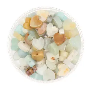 AMAZONITE - Stone Heart Beads
