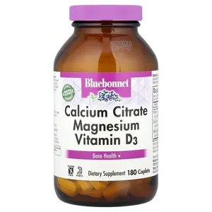 Bluebonnet Nutrition Calcium Citrate Magnesium Vitamin D3, 180 Caplets