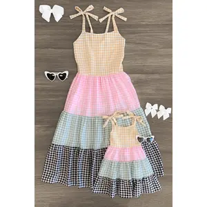 Mom & Me - Pastel Gingham Dress
