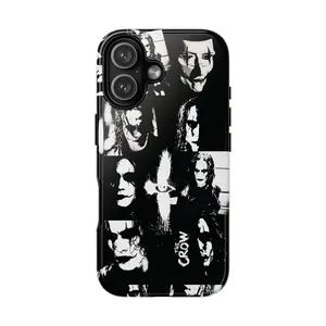 Gothic Movie Poster Phone Case | The Crow Inspired Cover | Eric Draven Dark Aesthetic | 90s Grunge Tech Accessory