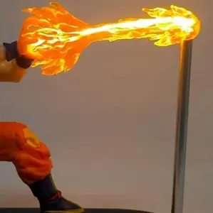 DB Action Figure with Fiery Effect and Detailed Pose forCollectors