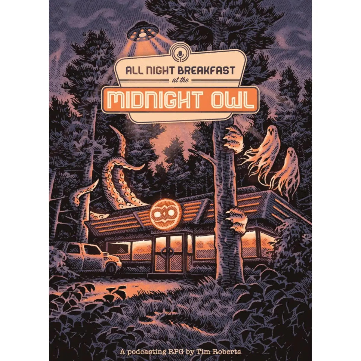 Midnight Owl All-Night Breakfast Board Game - Fiction Books-Inspired, Secrets and Lies Themed, No-Frills Inspirational Art Board Games Family Fun Tabletop Game with Supernatural Elements, Simon J. Curd Art Adds Eerie Charm Paperback Edition, Solo Rpg Jour