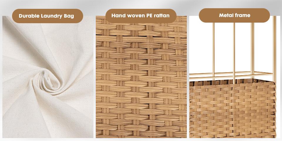 Sweet Furniture F - Laundry Hamper–Large Capacity Clothes Basket with Lid, Foldable Laundry Bin –Durable & Stylish Storage Organizer