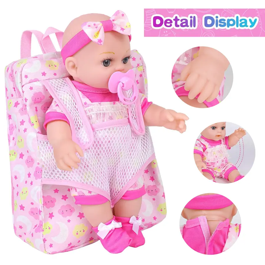 12-in Versatile Stuffed Doll Playset - Matching Clothes, Backpack, Ideal for Children Who Love Dressing Up, Halloween & Christmas Gifts (Toys & Hobbies, Dolls & Stuffed Toys, Dolls), Doll Accessories, Soft Stuffed Figure