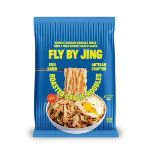 Fly By Jing Roasted Garlic Instant Noodles 6 Pack - Not Spicy, Umami-rich, High Protein, Vegan & Non-GMO Fly By Jing Roasted Garlic Instant Noodles 6 Pack - Not Spicy, Umami-rich, High Protein, Vegan & Non-GMO