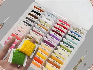 Embroidery Floss Bobbin Organizer Kit with Embroidery Thread Floss
