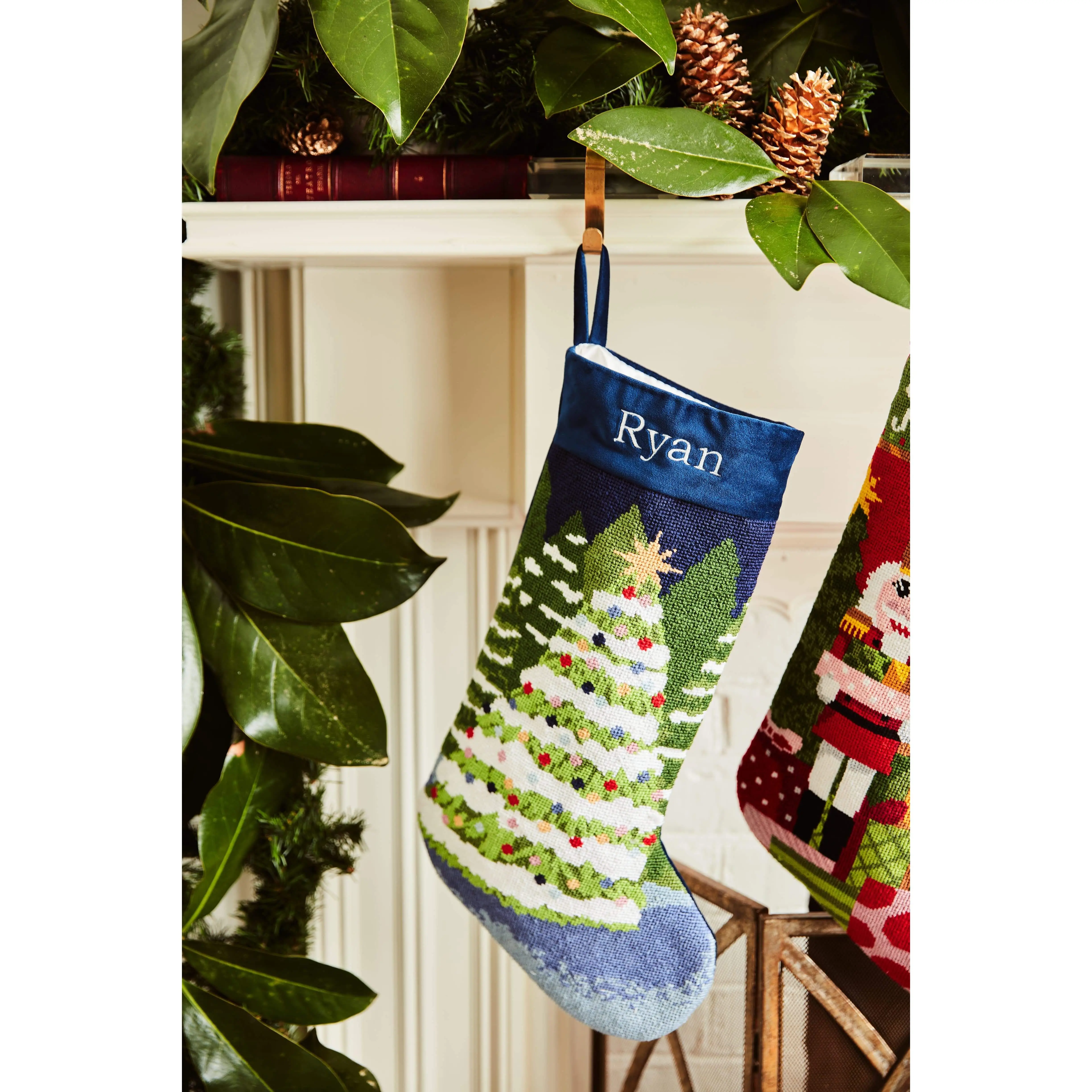PREORDER FOR 2026: Winter Wonderland Full Size Needlepoint Christmas Stocking