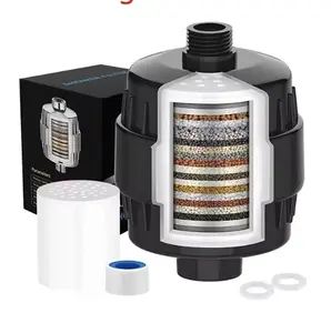 15-20Stages Shower Head Water Purifier Household Shower Filter Chlorine Removal Water Heater Pre Filtration Cleaning Purifier