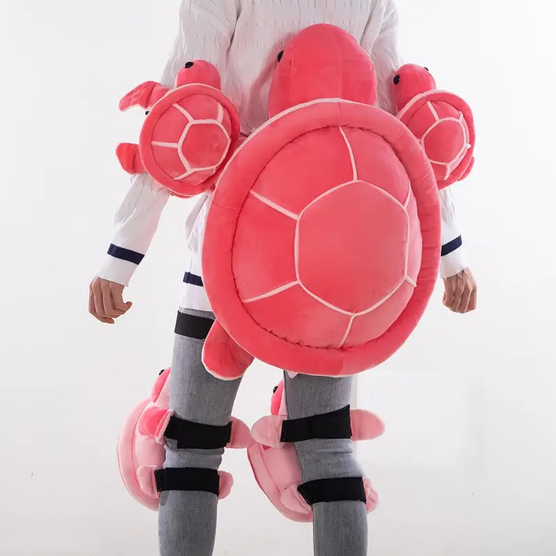 1 hip pad 2 knee pads Pink Turtle plush protective gear set for skiing and skating to prevent falls Adult Children Ski Equipment Snowboard Protection Ski Snowboard Hip Protection Cute Cartoon Hip Knee Pad 1pc Outdoor Sports Knee Albow Hip Protection
