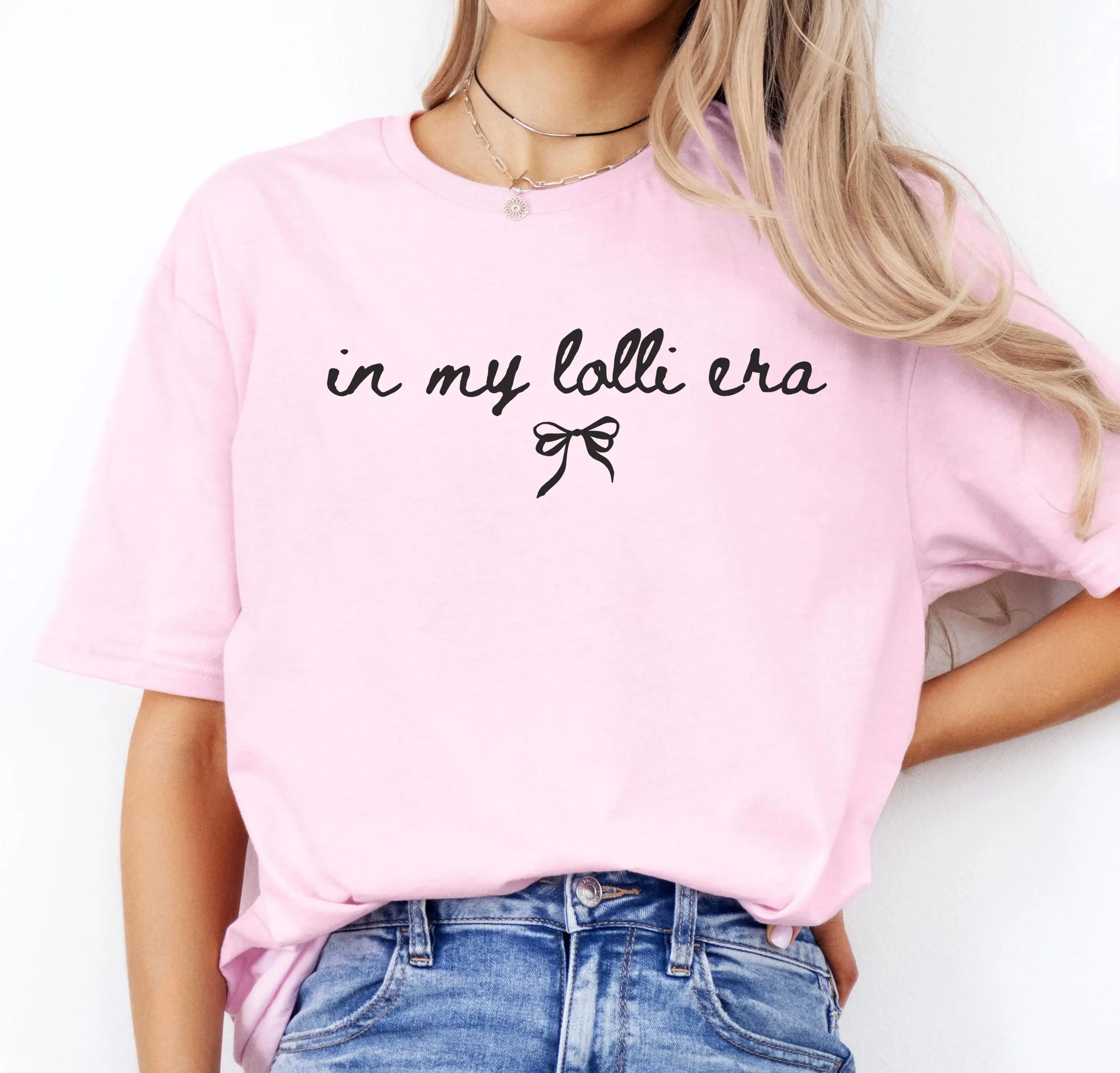In My Lolli Era short-sleeve T-SHIRT Or Sweatshirt, Lolli Gifts, Coquette Bow Lolli Sweater Womenswear