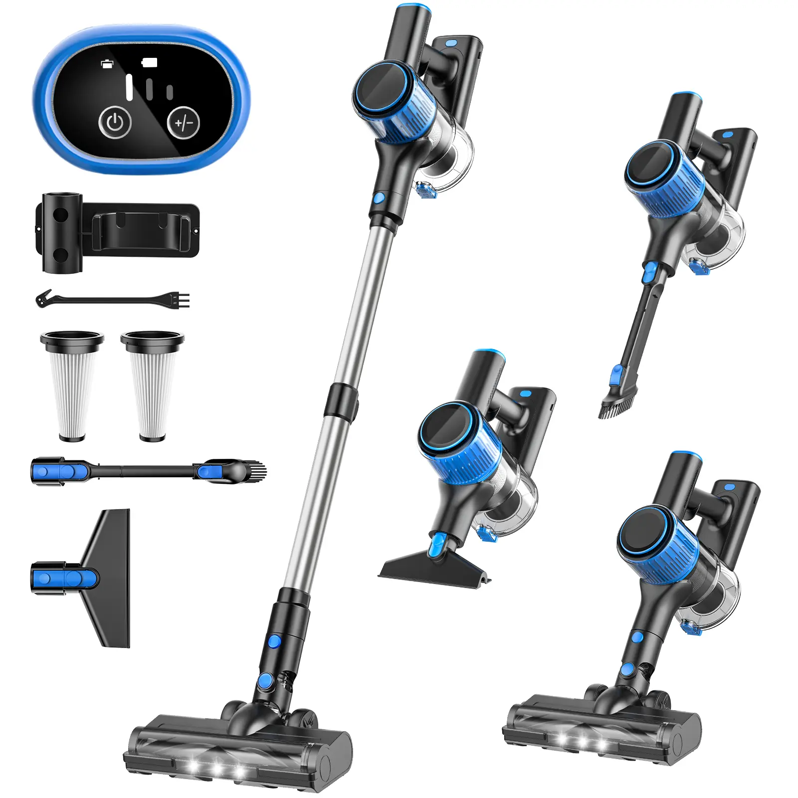 VICEASE Cordless Vacuum Cleaner Stick Vacuum with 45 Mins Runtime Self-Standing LED Display Anti-Tangle Brush Rechargeable for Hardwood Floors Pet Hair Carpet,back to school,back to school haul