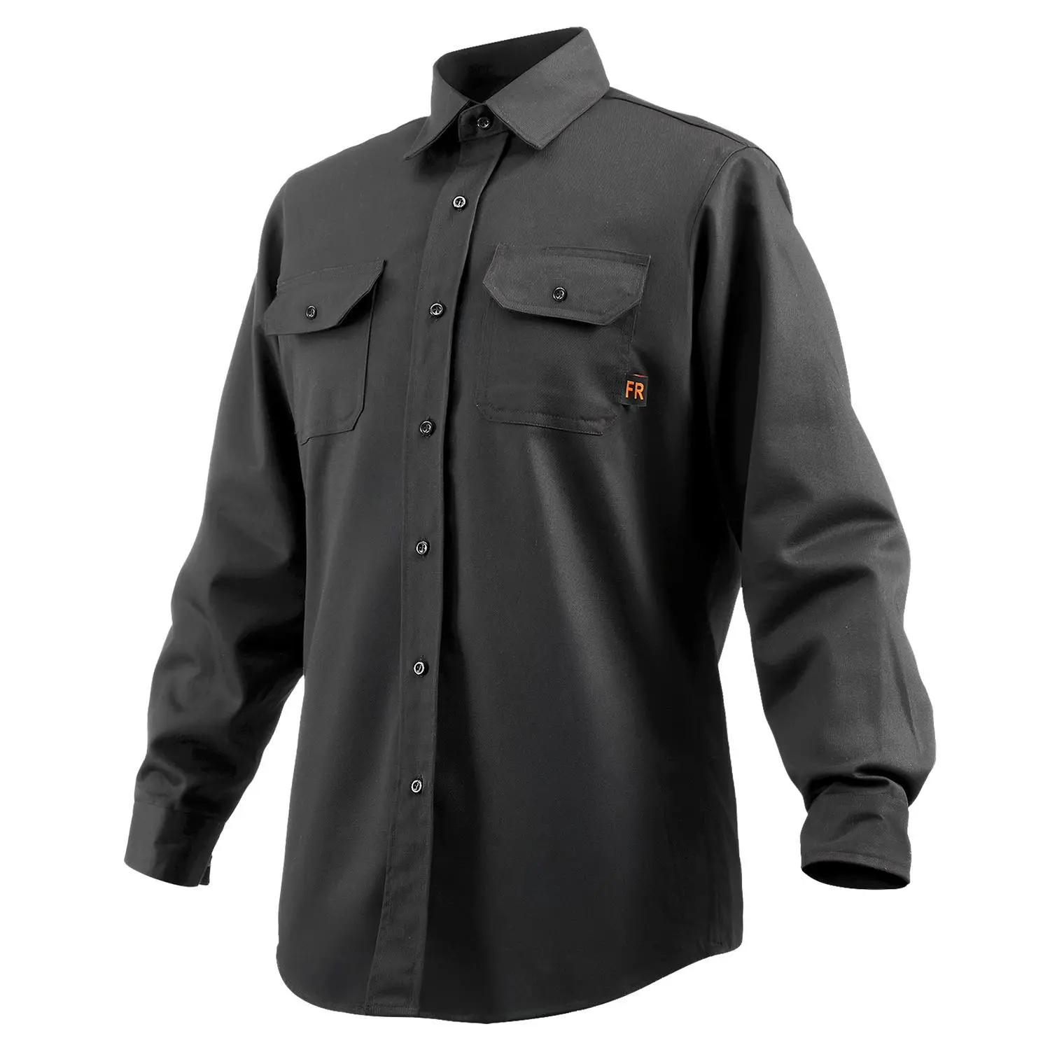 【Summerfinds】VEVOR Flame-Resistant Welding Safety Jacket, XL Size, 7oz FR Cotton, Plastic Buttons, Reinforced Stitching, for Industrial Workers, Steelworkers, Welding Jacket, Atpv 9.2 Cal/Cm² Arc Rating