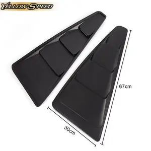 Fit For 2005-2014 Ford Mustang 1/4 Quarter Side Window Louver Scoop Cover Vent
