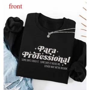 Paraprofessional Short Sleeve Sweatshirt , Para Teacher Assistant Sweatshirt , Teacher Aide , Chaos Coordinator Sweatshirt 2026 Hoodie Womenswear