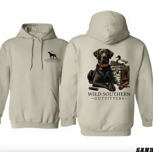 Wild Southern Outfitters Hunting Dog Hoodie – Labrador With Duck And Ammo Graphic Pullover, Perfect For Hunting, Outdoors, And Country Lifestyle - KitchenEra
