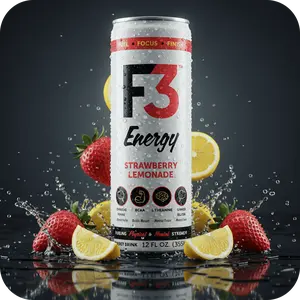 F3 Strawberry Lemonade Energy - 12 Pack - Energy - Focus - Functional Beverage