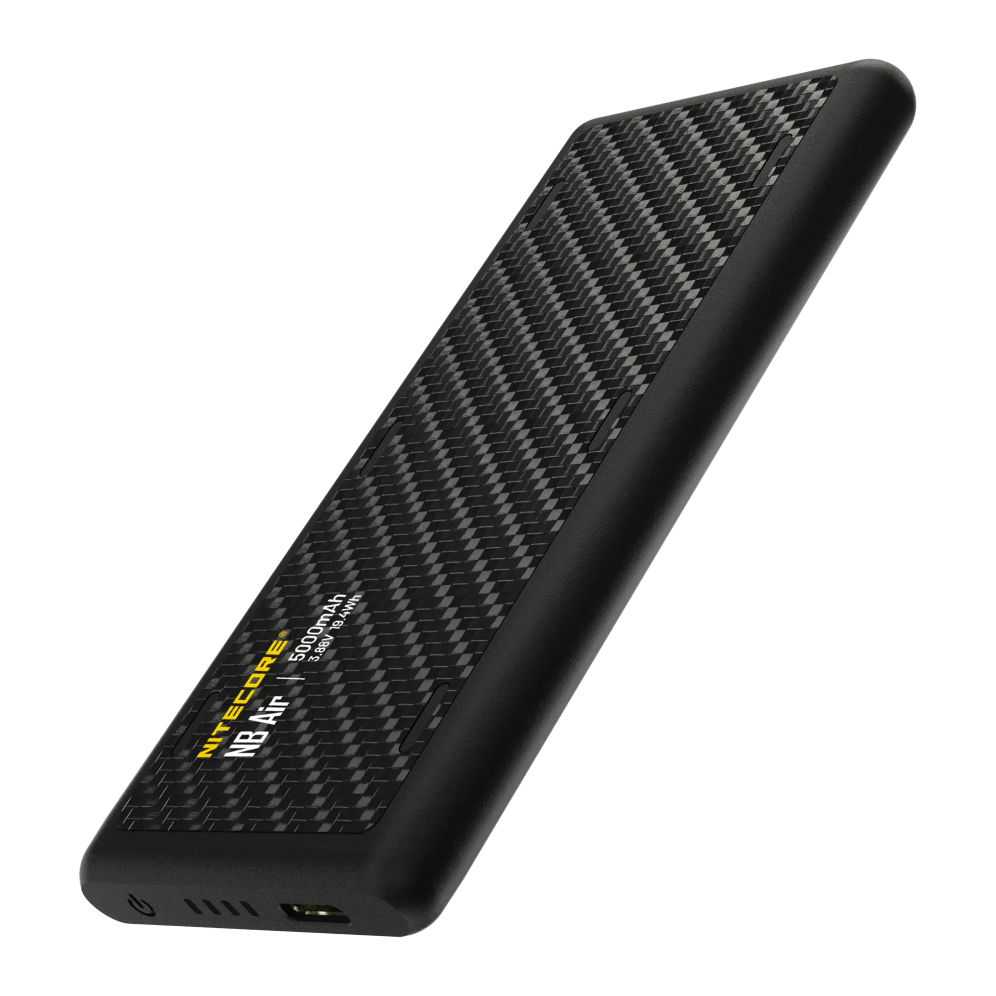 Nitecore NB Air Portable Waterproof Power Bank, 5000mAh Ultra Lightweight Slim USB-C Phone Accessory for Mobile Devices