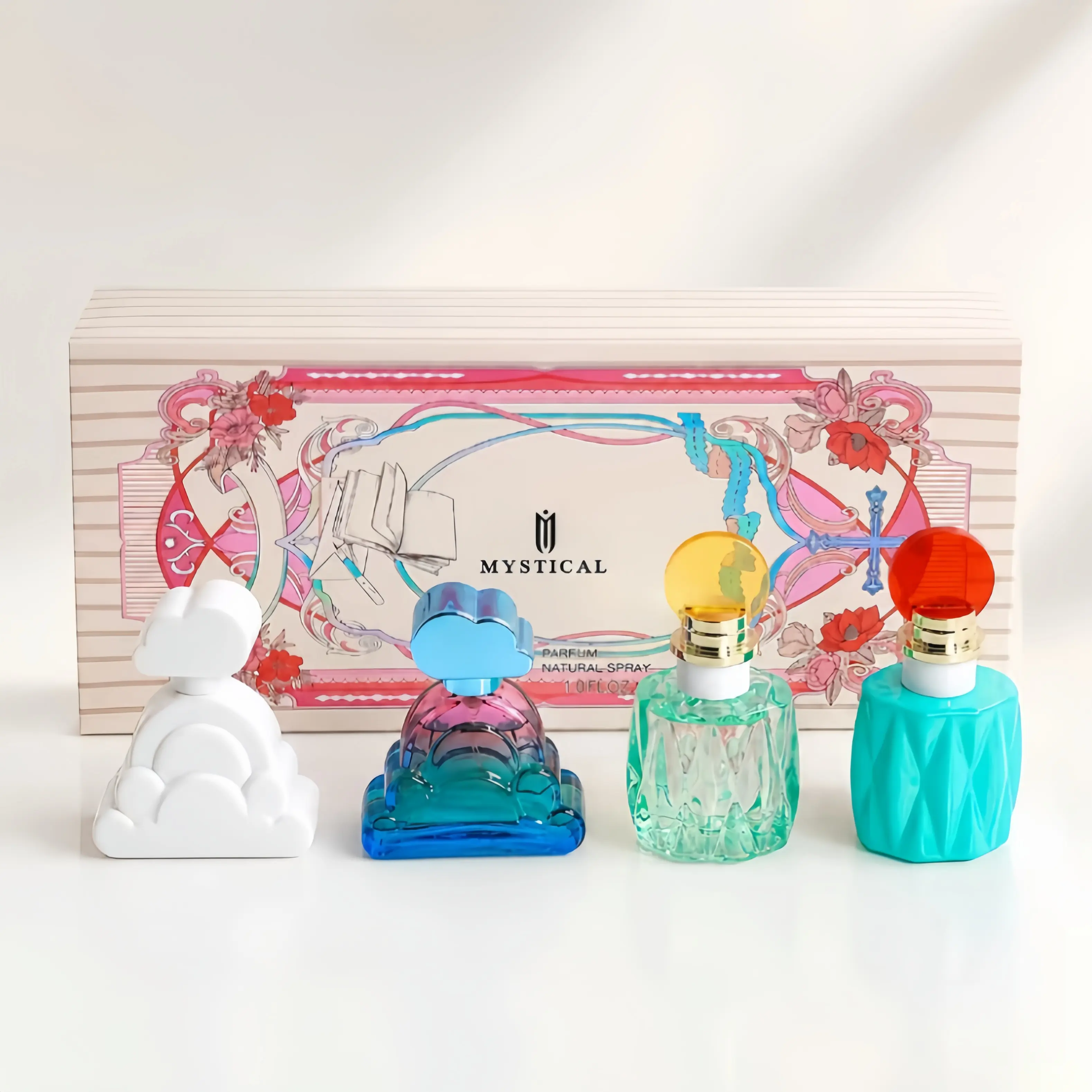 All-Season Sweet Perfume Gift Set for Women | 4×30ml Bottles, American Girly Sweet Aroma, 4 Scents from Fresh Cute to Mature, Aquatic/Citrus/Herbal/Woody/Creamy Notes, Perfect Holiday Gift for Thanksgiving, Christmas & Valentine’s Day