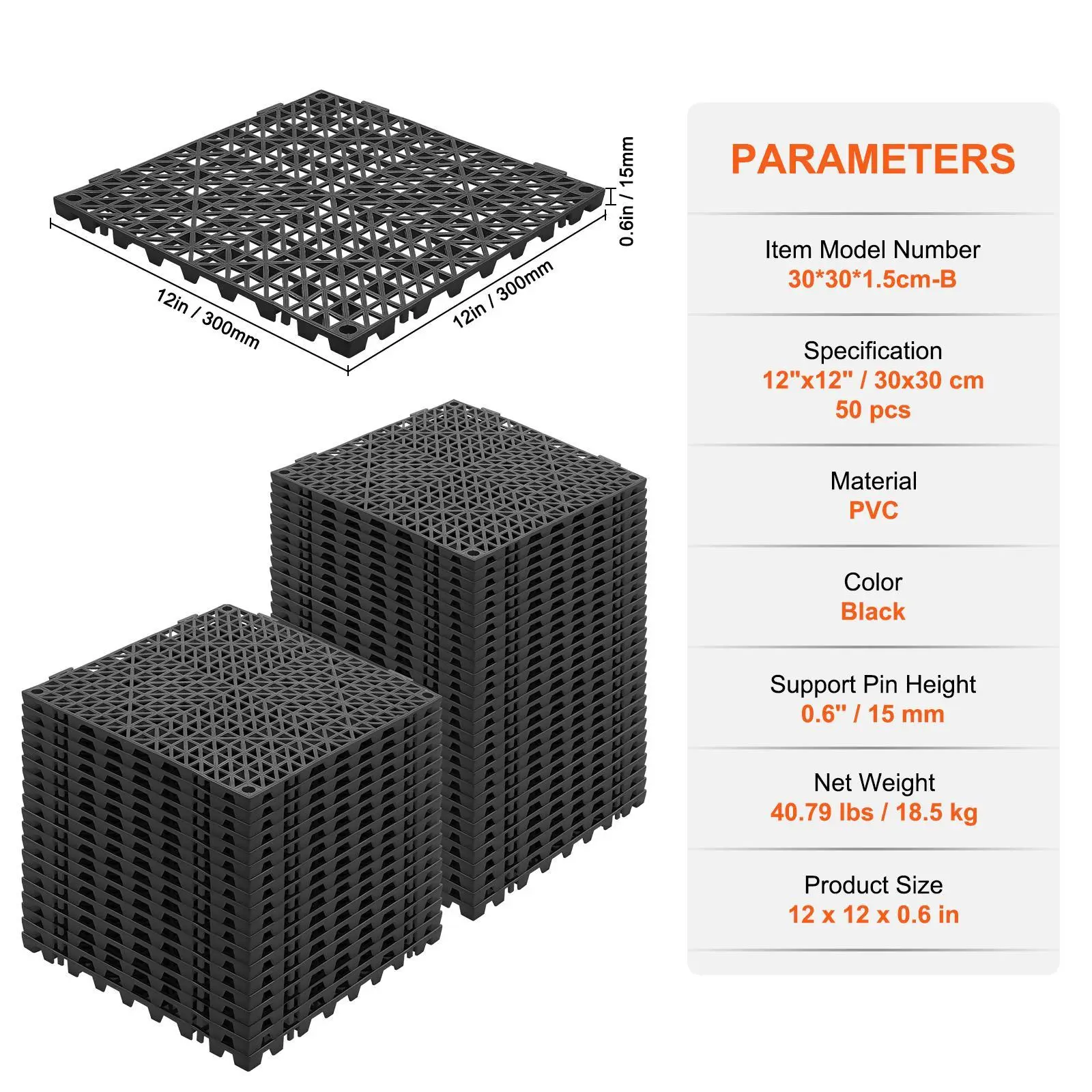 Black - 50PCS
