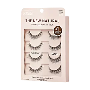 KISS The New Natural False Eyelashes, 4-Pair Multipack - Nude Blazer