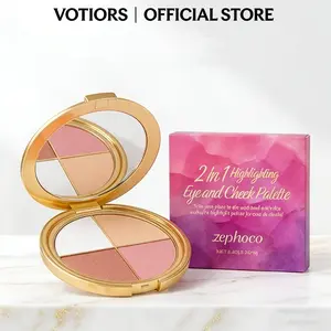 All-in-One Makeup Palette, Long-Wearing Eyeshadow Blush Highlighter for Everyday & Versatile Makeup