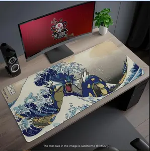 Great Wave Gyaradoss Desk Mat, Ukiyo-e Mouse Pad Desk Mat
