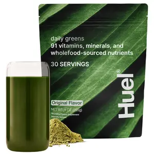 Huel Daily Greens Powder | 91 Vitamins & Minerals | Super Greens Supplement Powder | Gluten Free | 30 Servings