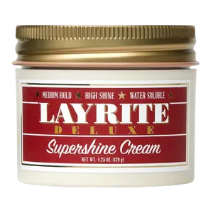 Layrite Deluxe Supershine Cream 4.25oz Polish Styling Gel