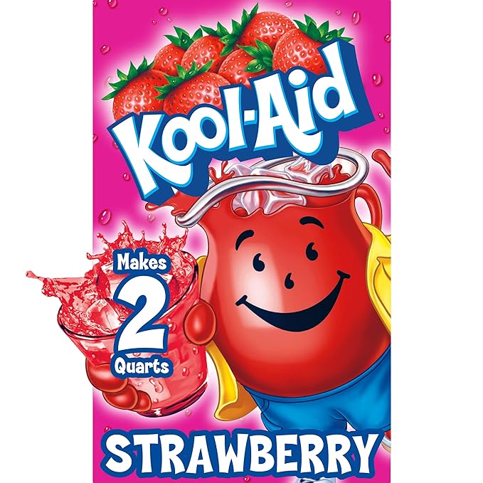 Kool-Aid Unsweetened Caffeine Free Strawberry Zero Calories Powdered Drink Mix 1 Count Pitcher Packet Mixed Beverage