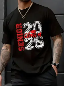 100% Cotton Unisex Senior 2026 Graduate Class of 2026 Graduation Men WomenT-Shirt– Cute & Comfy, Instagram Aesthetic, TikTok Fashion Tee