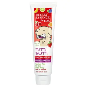 Desert Essence Kids, Toothpaste Gel, 6 Months to 6 Years, Tutti Frutti, 4.7 oz (133 g)