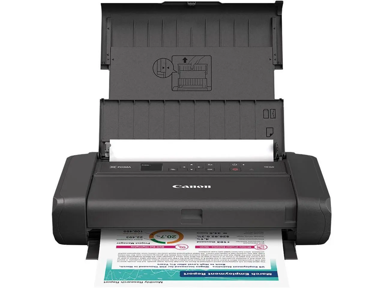 Canon  PIXMA TR160 Portable Wired/Wireless Inkjet Printer - Color