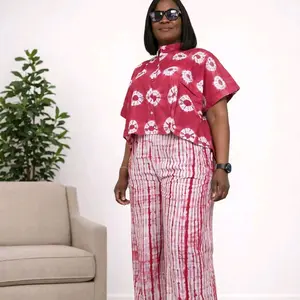 CLEARANCE SALES!!!!Adire Crop Top Set -  crop top and palazzo