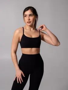 Reversible Sports Bra - Onyx Black and White