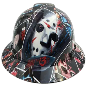 Horror Movie Poster Bomb - Custom Hydro Dipped Hard Hat