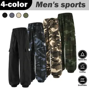 2026 New Model 4 Color Camouflage Cargo Jogger Pants Multi-Pocket Design Trendy Cool Style Comfortable Drape Daily Streetwear Eye-Catching All Seasons