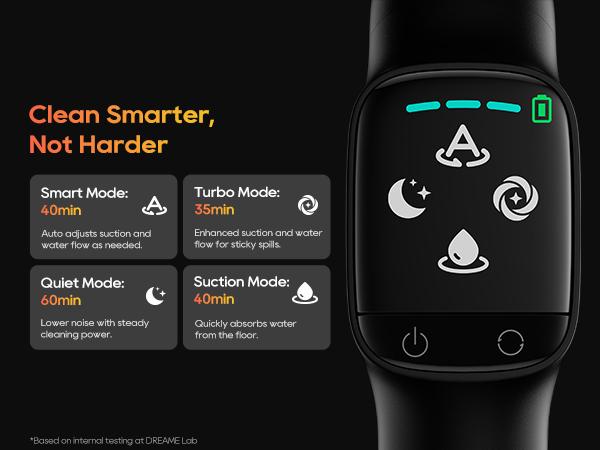 DREAME Aero Pro Elite/ Aero Vacuum Mop, ALL-in-ONE cordless cleaner for wet messes & dry messes, 0 hair residue, 5mins quiet flash self-clean, 185℉ self-dry, 60min runtime, for family, for all flooor types