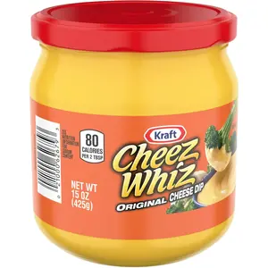 Cheez Whiz Cheese Dip, 1 Jar, Original Flavor, Easy Dip, 15 oz