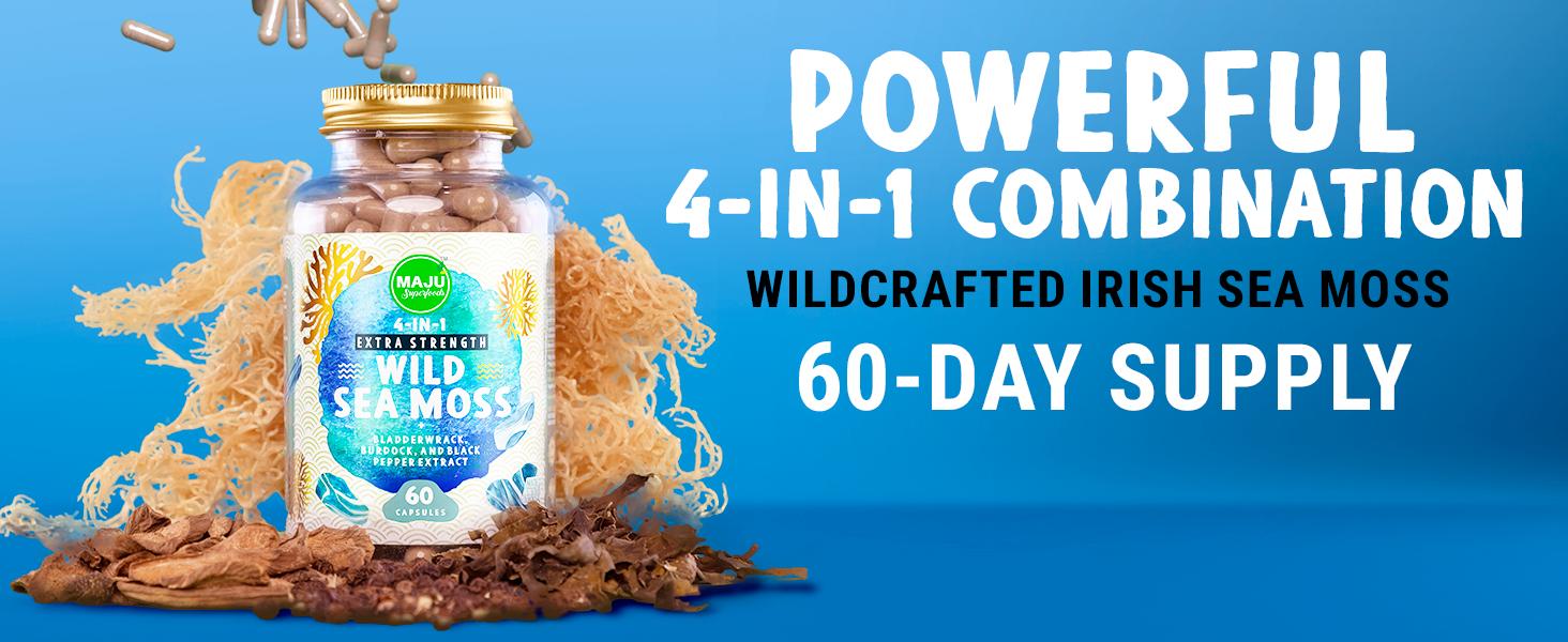 MAJU Best Sellers Bundle - Black Seed Oil Liquid, Capsules & Gummies, Wild Sea Moss Capsules, Wild Oregano Oil, Dietary Healthcare Vitamin Pack Antioxidant Rich Supplement Energy Antioxidants Probiotics