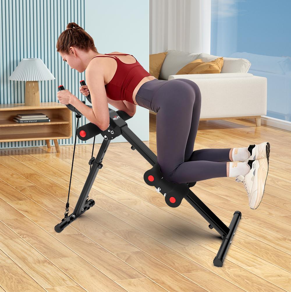 RELIFE REBUILD YOUR LIFE Adjustable Ab Machine, Foldable Ab Workout Equipment for Abs, Waist, Arms & Legs | Home Gym Beginner-Friendly Waist Trainer RELIFE REBUILD YOUR LIFE Adjustable Ab Machine, Foldable Ab Workout Equipment for Abs, Waist, Arms & Legs | Home Gym Beginner-Friendly Waist Trainer